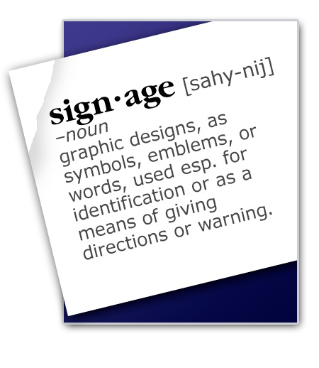 Signage Glossary